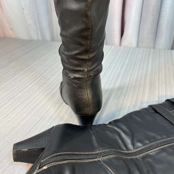 Penningtons WIDE CALF Knee High, Heeled Boots, Size 9 - Picture 12 of 14